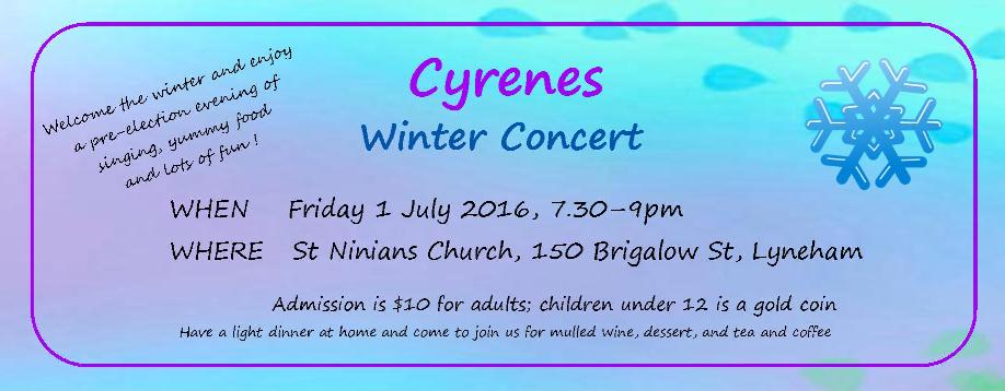 Cyrenes Winter Concert