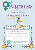 Parliament House Christmas performance, Sat 6 Dec, 2pm