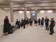 Gathering before the concert